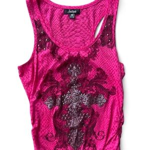 Southpole Y2K Women’s  Pink Tank Top